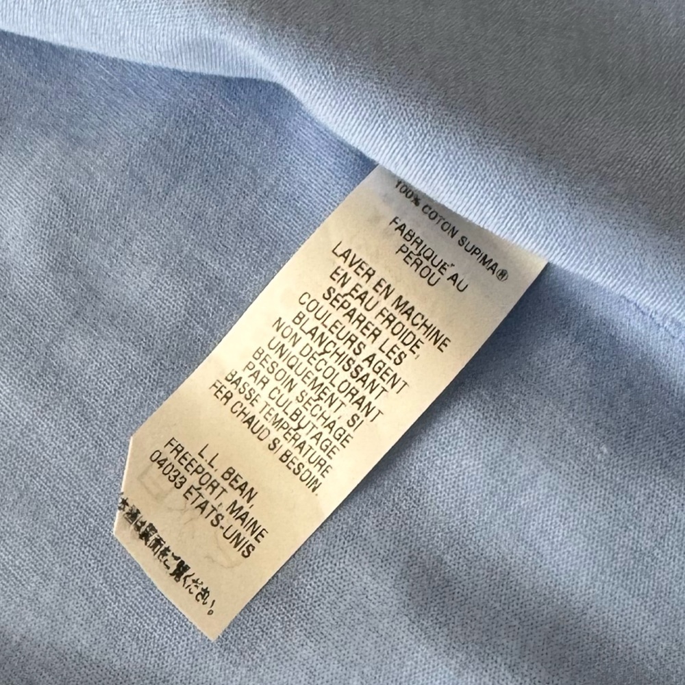 L.L. Bean Open Front Blue Cardigan Small - Picture 5 of 6